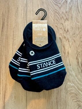 Stance Unisex Basic No Show Cotton Blend SOCKS x 3 Pack  Low-Cut Socks Black NWT